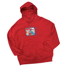 Charger l'image dans la galerie, Hoodie Oversize TV - Bernard & Bianca / Rouge / Taille XL (DÉFAUT)