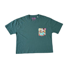 Charger l'image dans la galerie, T-Shirt Poche Femme - E.T. / Vert - Coton Bio / Taille S