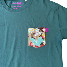 Charger l'image dans la galerie, T-Shirt Poche Femme - E.T. / Vert - Coton Bio / Taille S