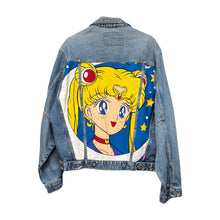 Charger l'image dans la galerie, Veste en jean / Sailor Moon - Taille S (Oversize)
