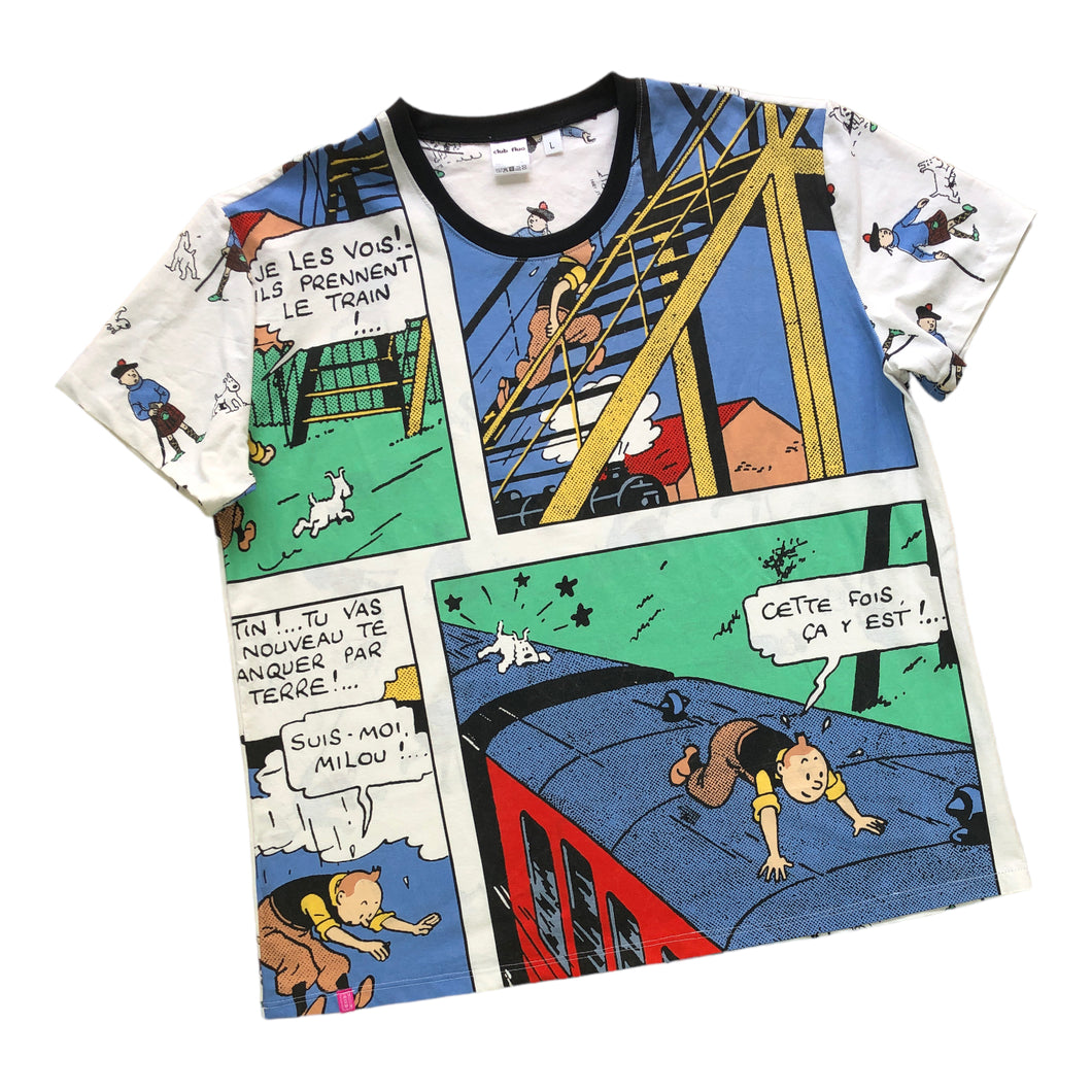 T-shirt Upcyclé Tintin / Taille L