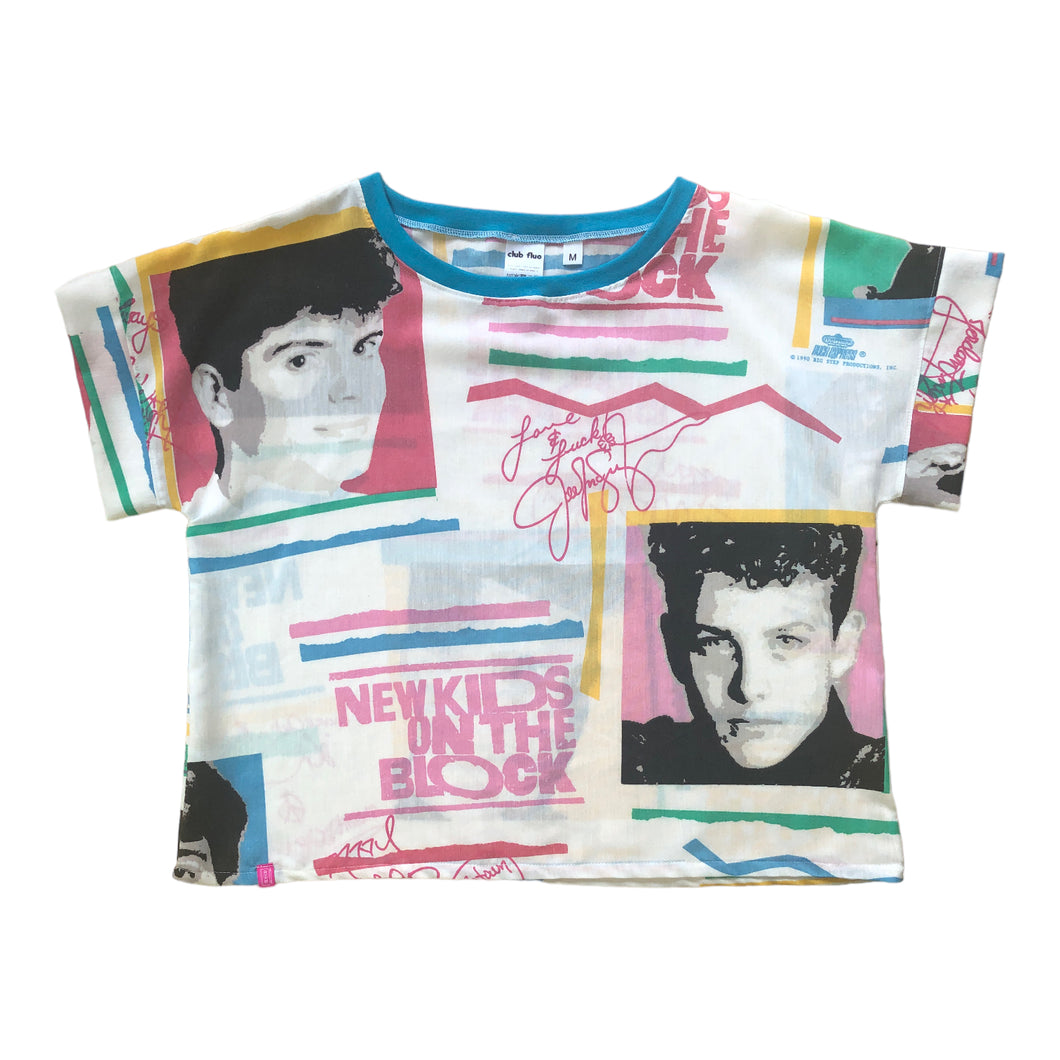 Boxy Top Upcyclé / New Kids On The Block / Taille M