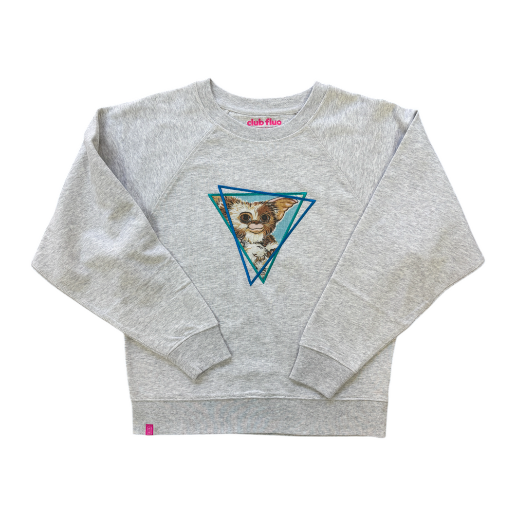 Sweatshirt Retrowave Femme - Gizmo / Gris Chiné / Taille S
