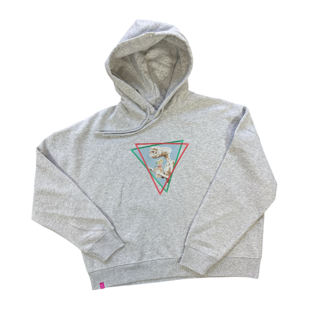 Hoodie Retrowave Femme - E.T. / Gris Chiné / Taille M