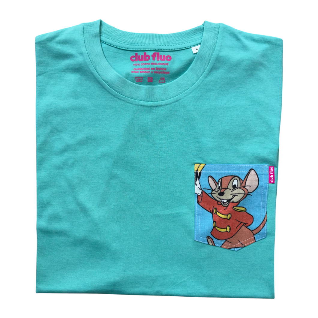T-Shirt Poche - Timothée / Vert - Coton Bio / Taille L