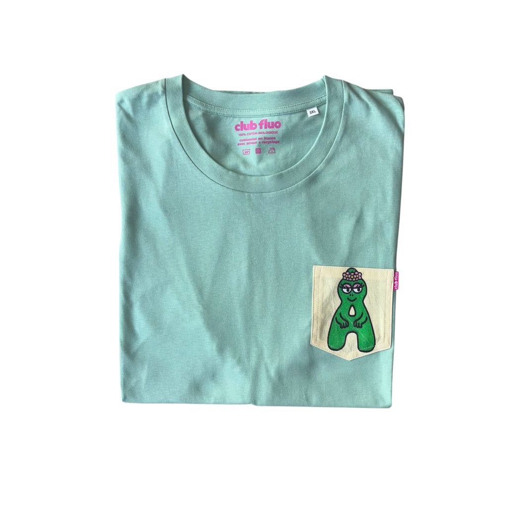 T-Shirt Poche - Barbabelle / Vert / Taille 3XL / Coton Bio
