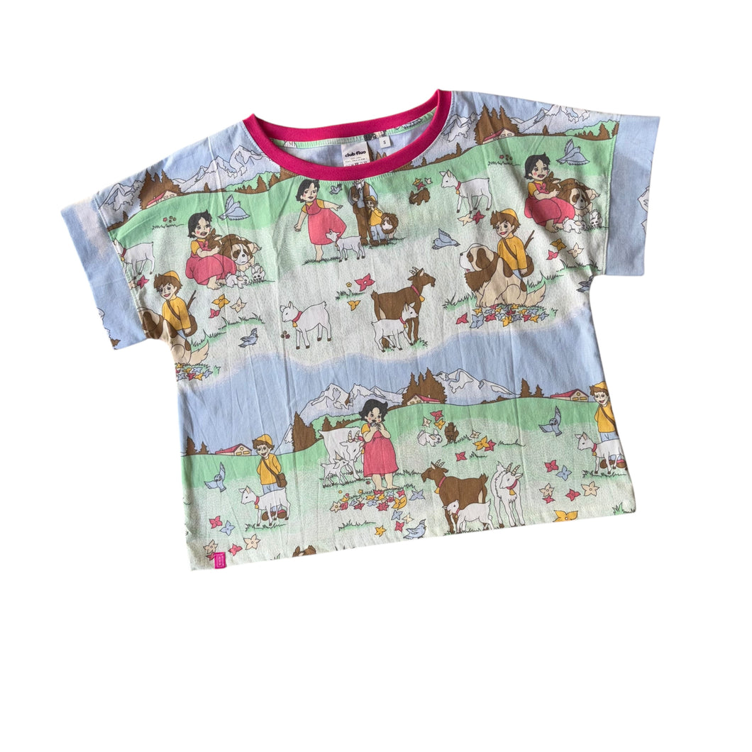 Boxy Top Upcyclé / Heidi / Taille S