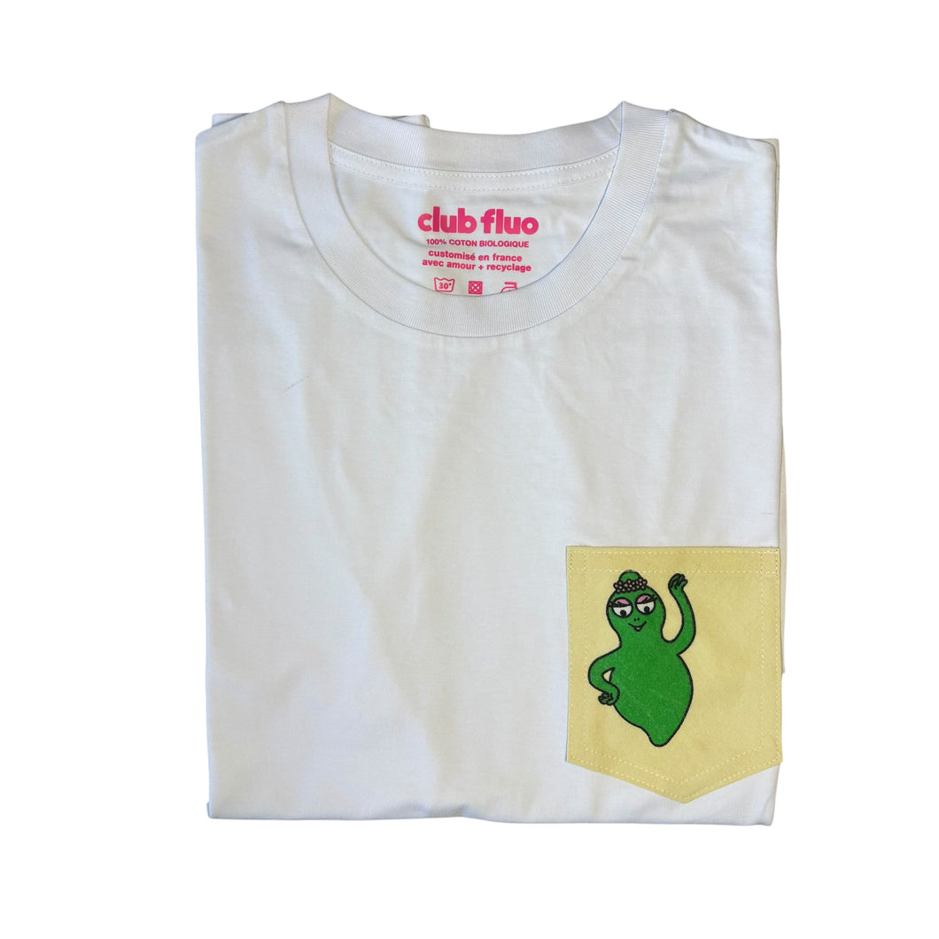 T-Shirt Poche Face B - Barbalala / Blanc / Taille S / Coton Bio