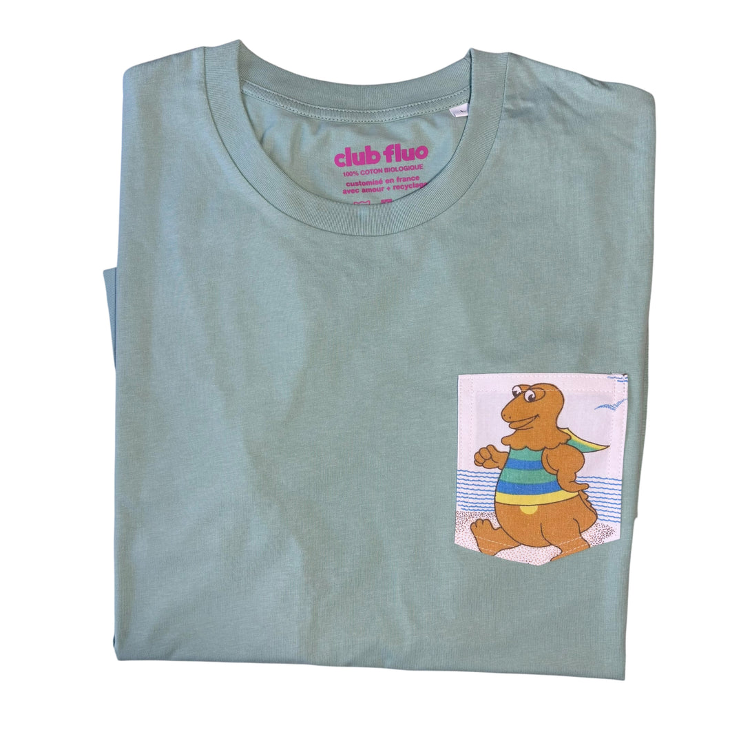 T-Shirt Poche Face B - Casimir / Vert / Taille L / Coton Bio