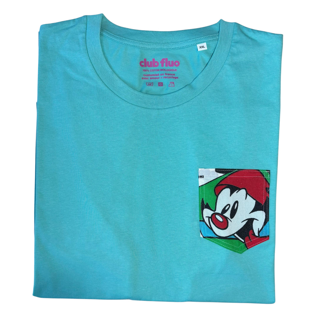 T-Shirt Poche Face B - Animaniacs / Vert / Taille XXL / Coton Bio