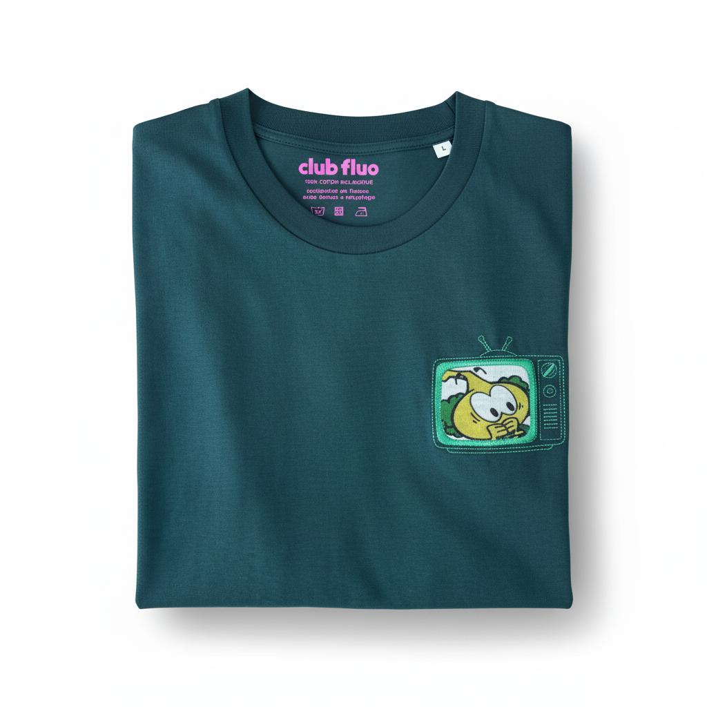 T-Shirt TV - Snorkys / Vert - Coton Bio / Taille L