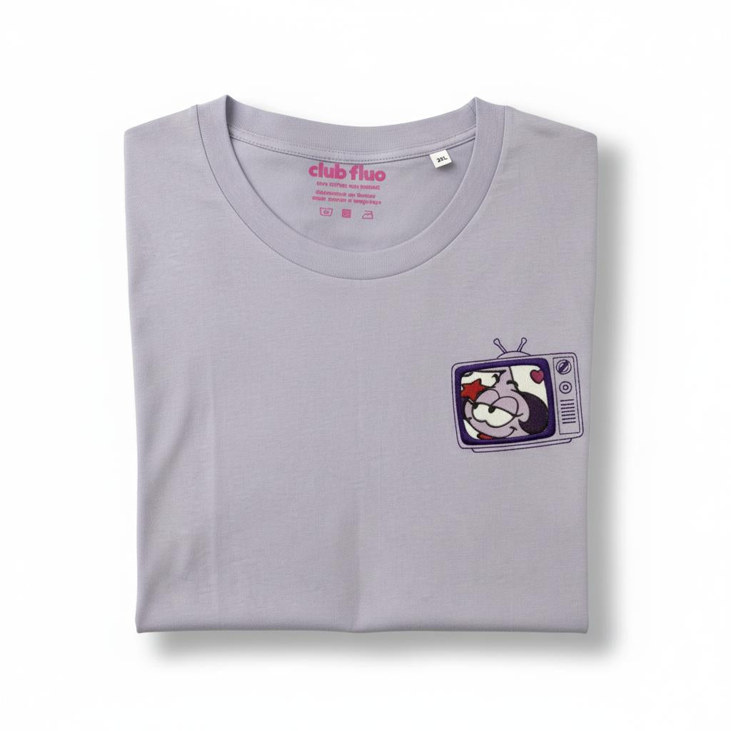 T-Shirt TV - Snorkys / Lavande - Coton Bio / Taille 3XL