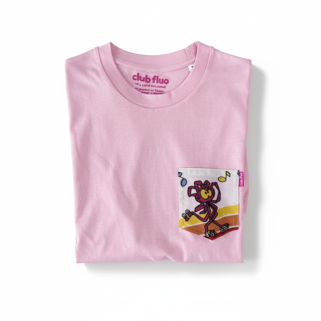 T-Shirt Poche - Snorkys / Rose / Taille S / Coton Bio
