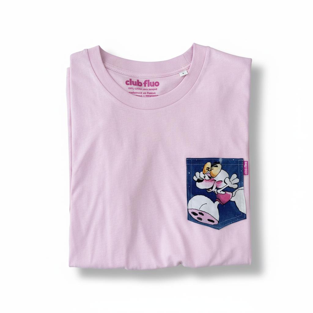 T-Shirt Poche - Diddlina / Rose / Taille L / Coton Bio