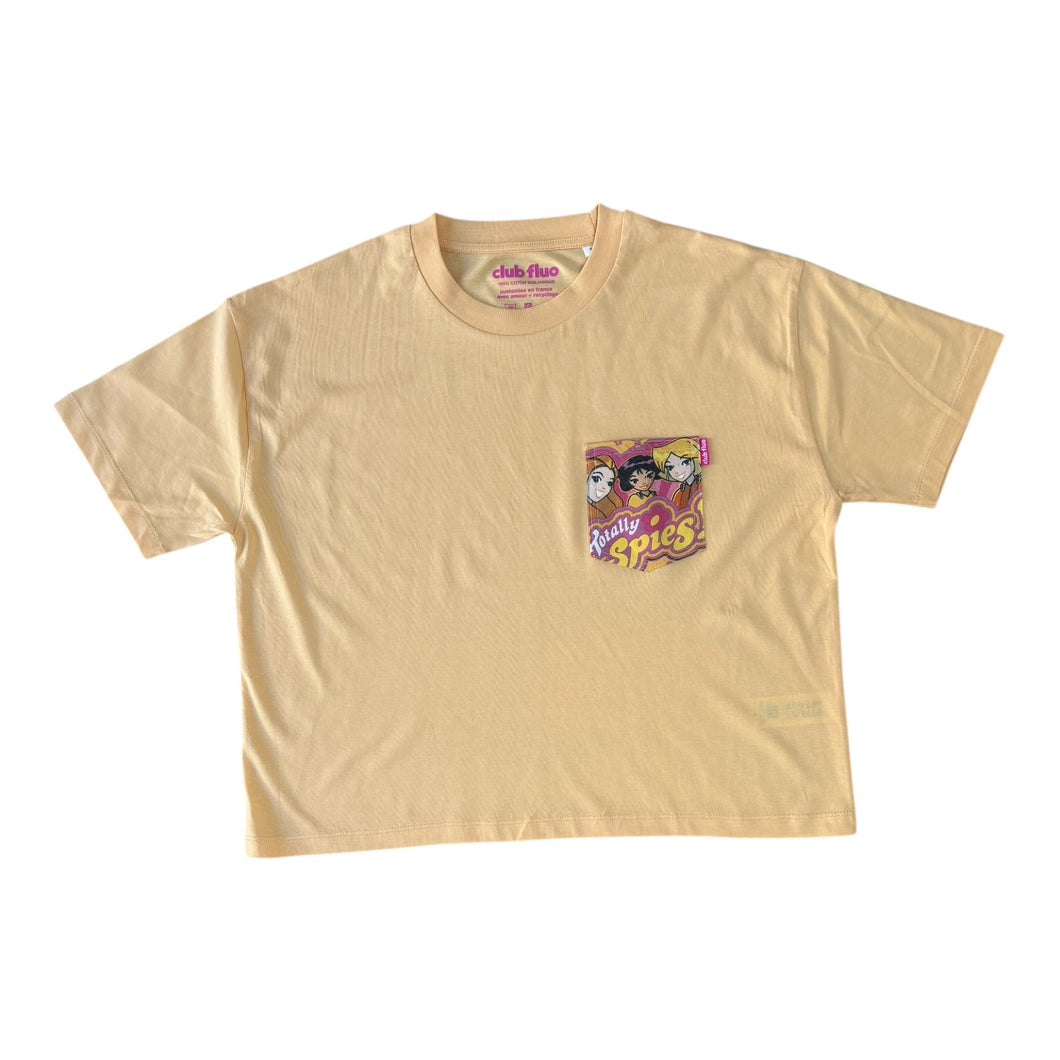T-Shirt Poche Femme - Totally Spies / Peche - Coton Bio / Taille S