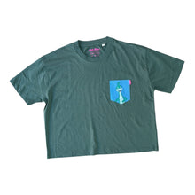 Charger l&#39;image dans la galerie, T-Shirt Poche Femme - Denver / Vert - Coton Bio / Taille M
