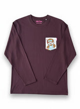 Charger l&#39;image dans la galerie, T-Shirt Poche Manches Longues - Kiki / Chocolat / Taille M / Coton Bio
