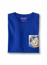 Charger l&#39;image dans la galerie, T-Shirt Poche Manches Longues - Alf / Bleu / Taille L / Coton Bio
