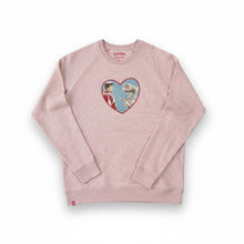 Charger l&#39;image dans la galerie, Coeur Sweat-Shirt - E.T. / Rose Chiné / Taille XXL
