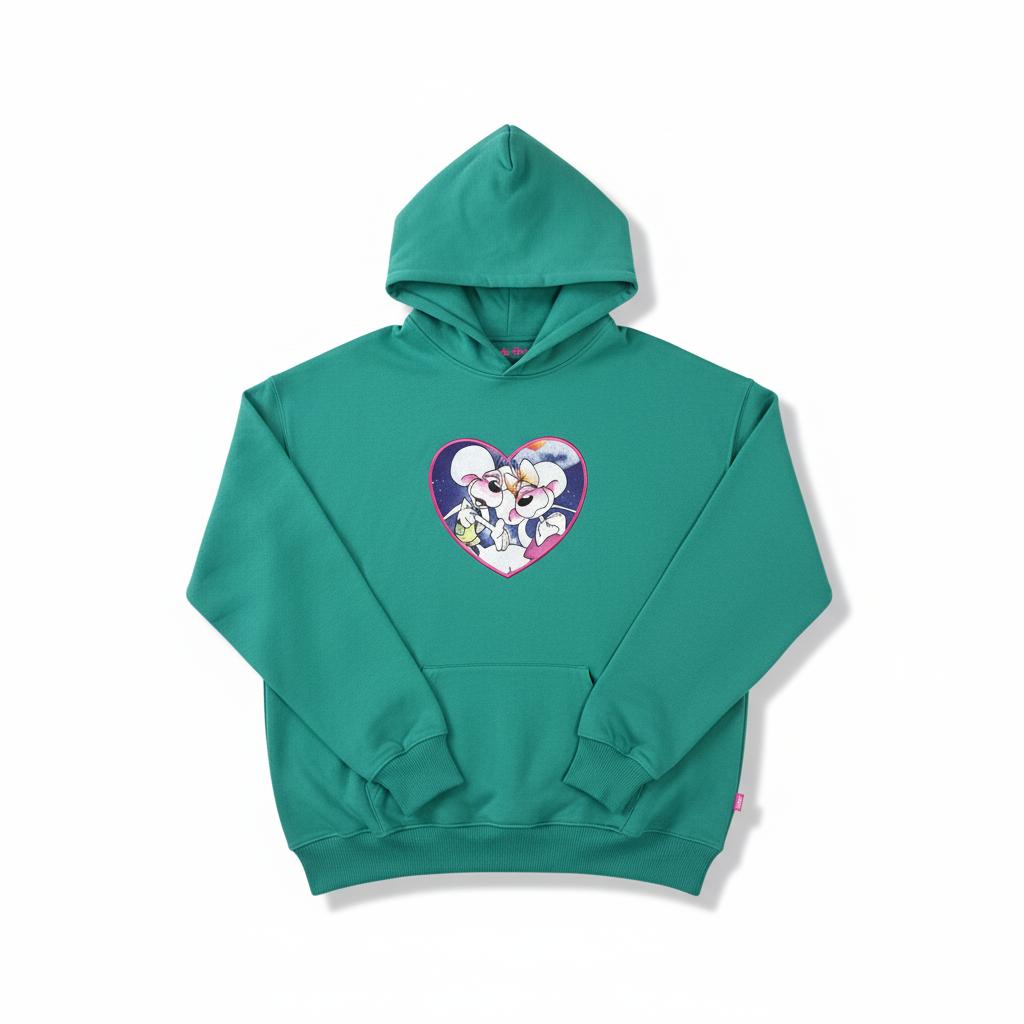 Hoodie Coeur - Diddl / Vert / Taille M