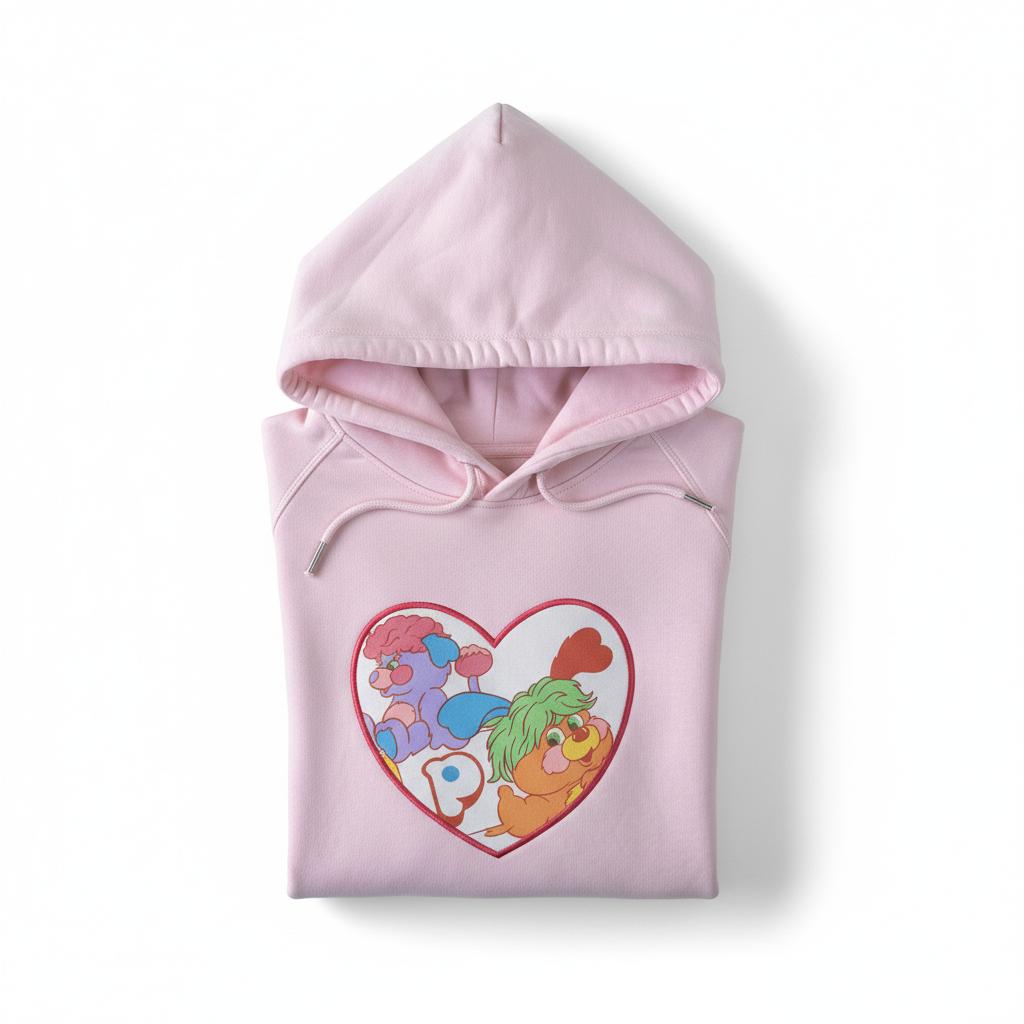 Hoodie Coeur - Popples / Rose / Taille S