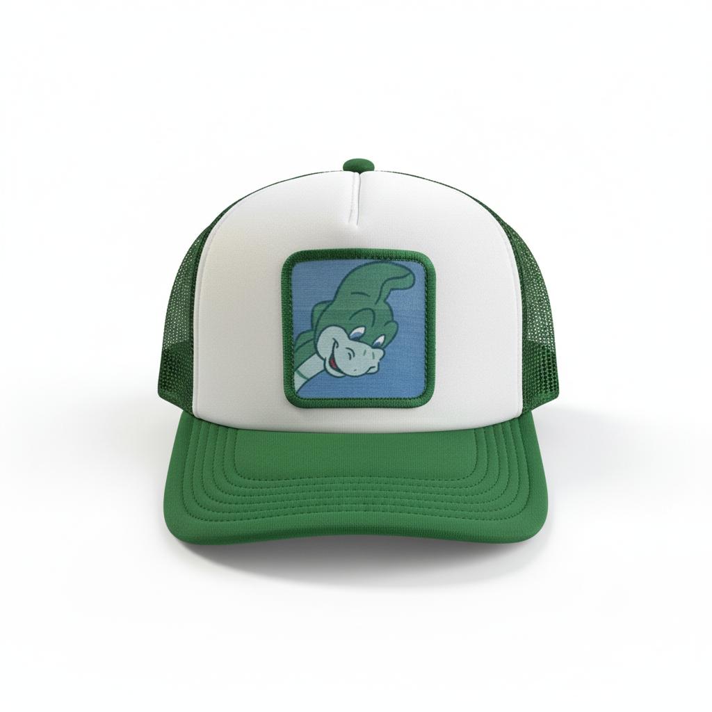 Casquette Trucker / Custo Upcyclée Denver / Verte