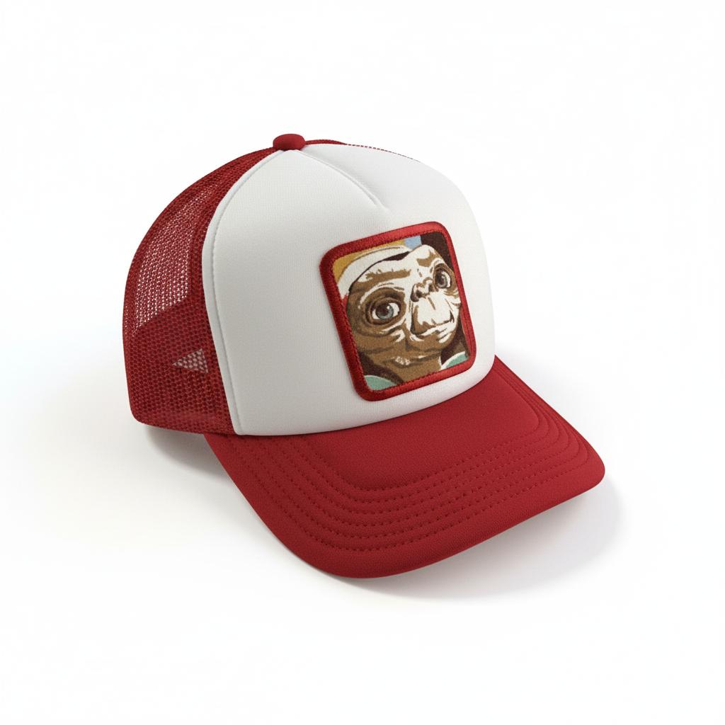 Casquette Trucker / Custo Upcyclée E.T. / Rouge