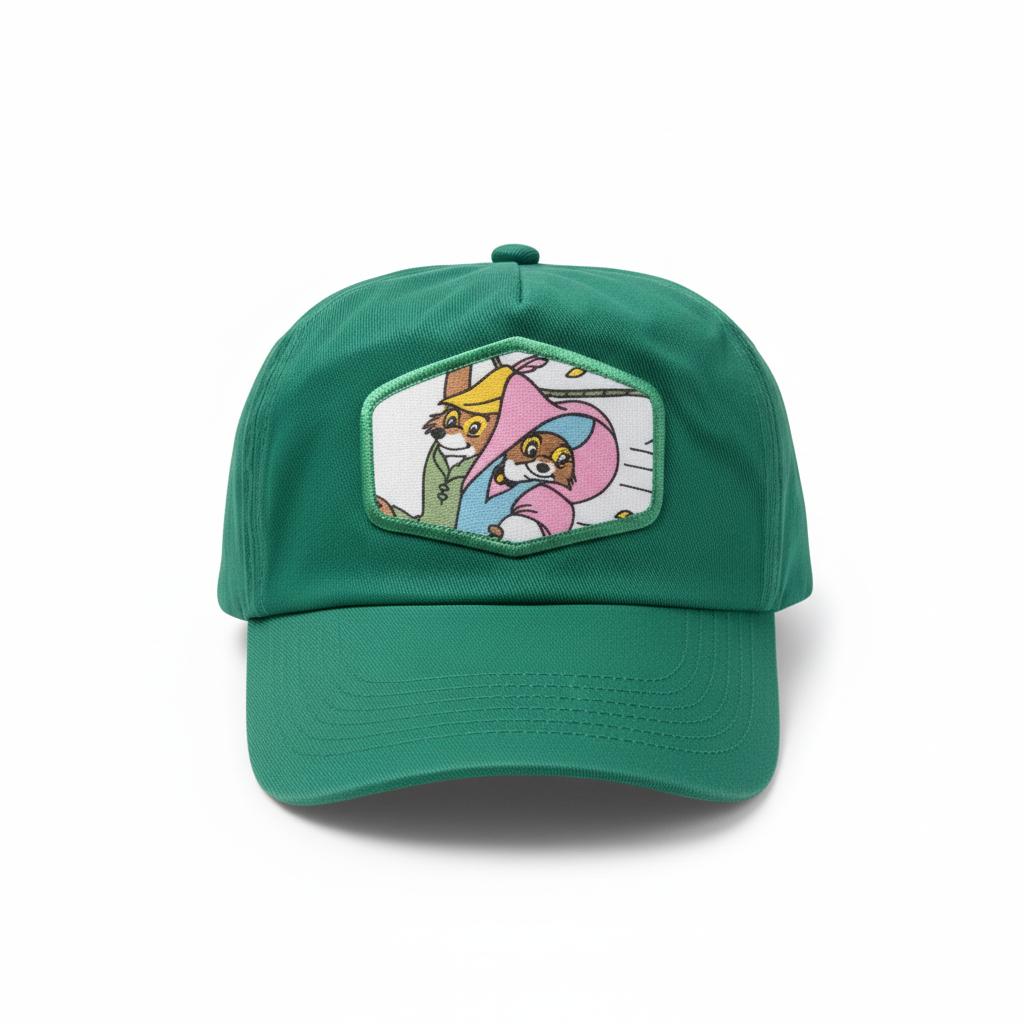 Casquette Robin des bois / Custo upcyclée / Verte