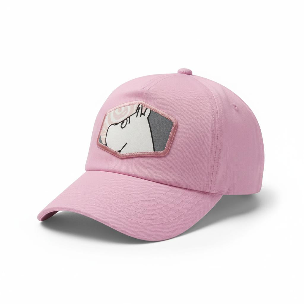 Casquette Moomin / Custo upcyclée / Rose