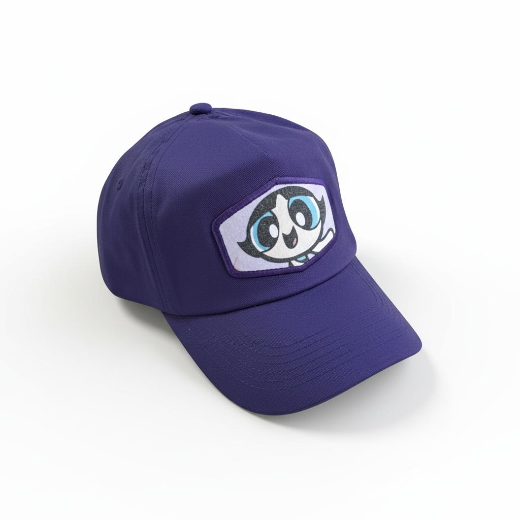 Casquette Super Nana / Custo upcyclée / Violet