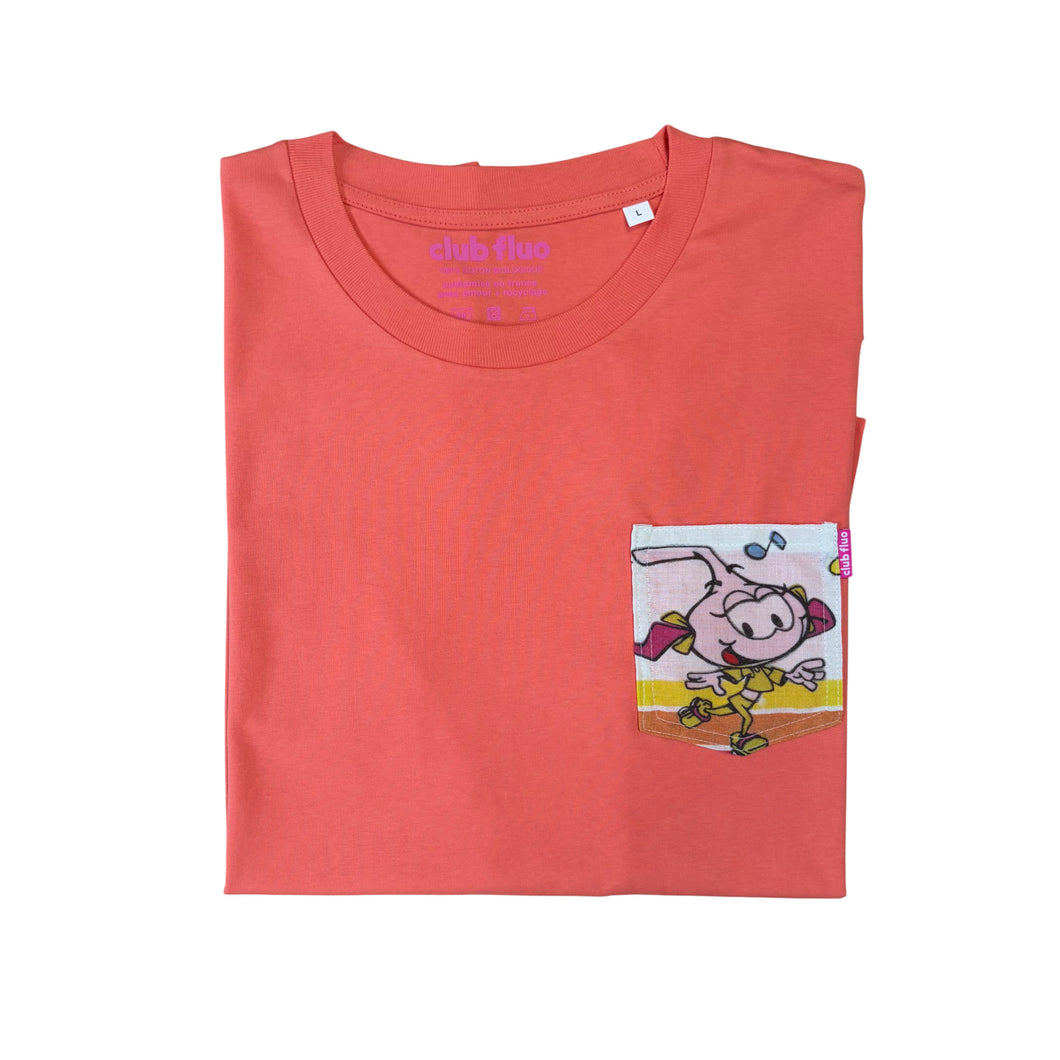 T-Shirt Poche - Snorky / Orange / Taille L / Coton Bio